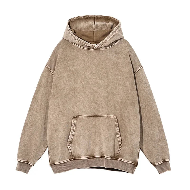 Washed Hoodie Beige