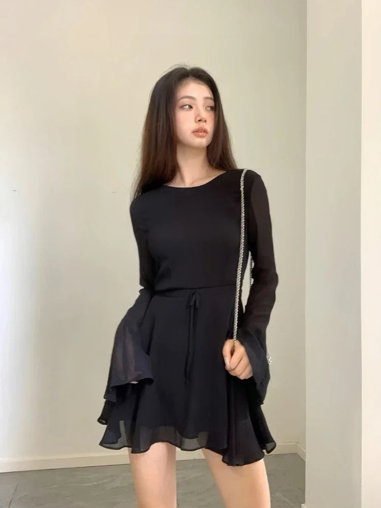 Backless Black Dress