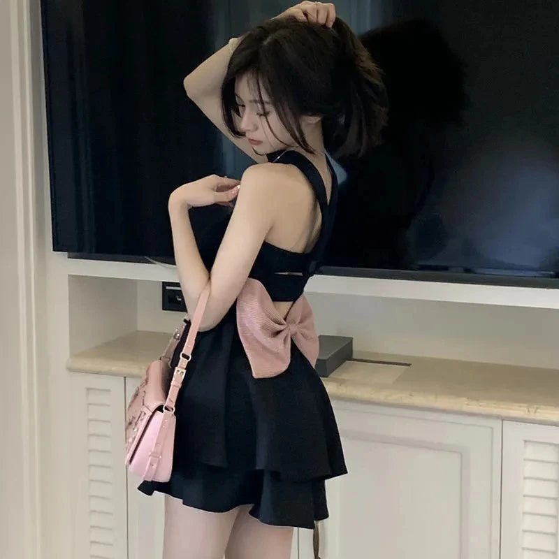 Back-Bow Strapless Dress