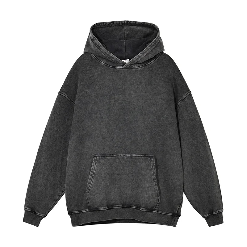 Washed Hoodie Dark Grey