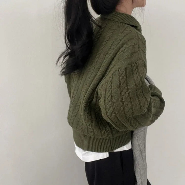 Vintage Half Zipper Sweater