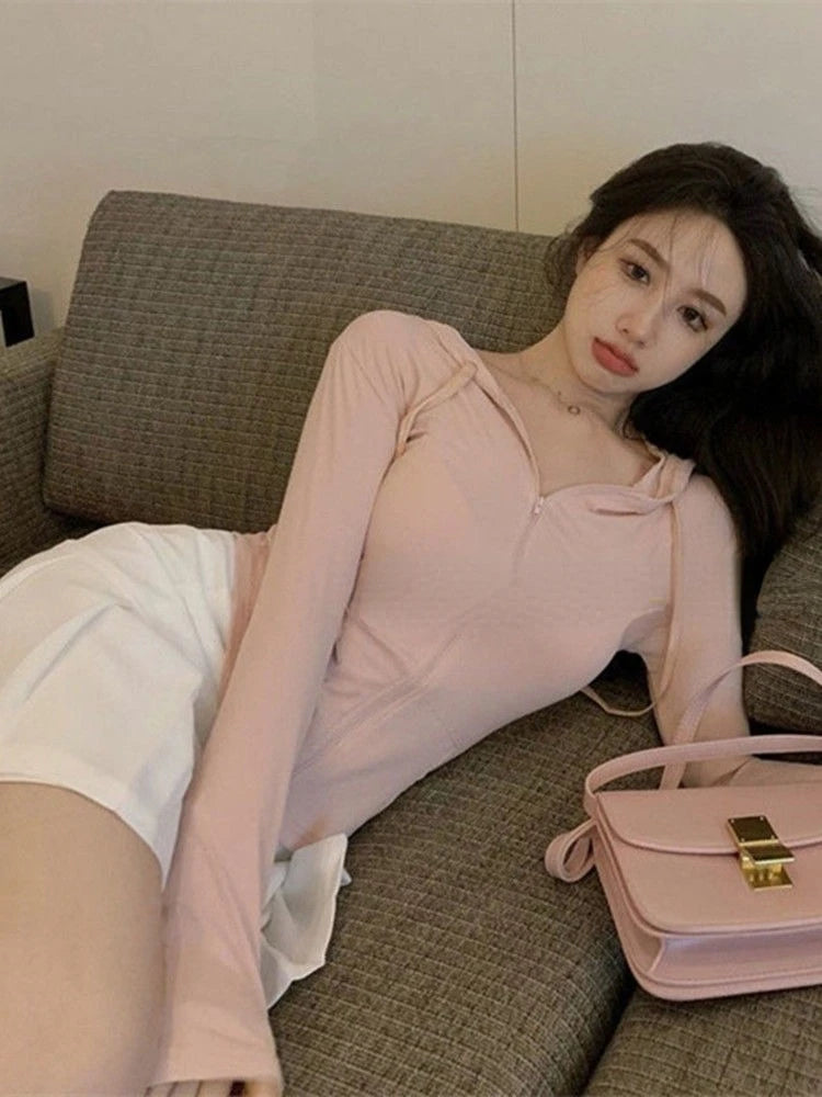 Pink Zip Up Hoodie