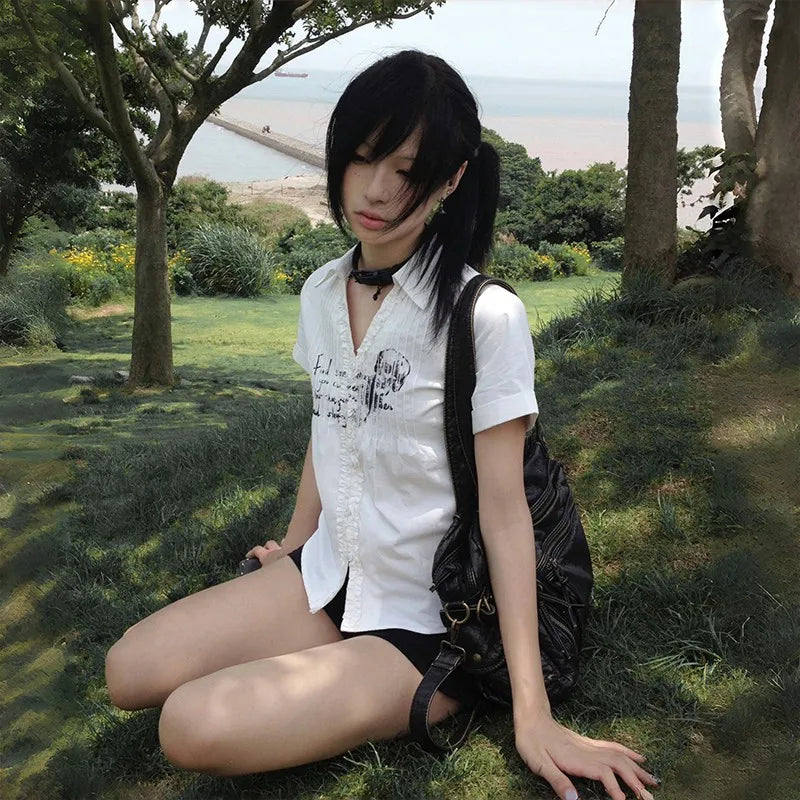 Aesthetic Skull Print T-Shirt