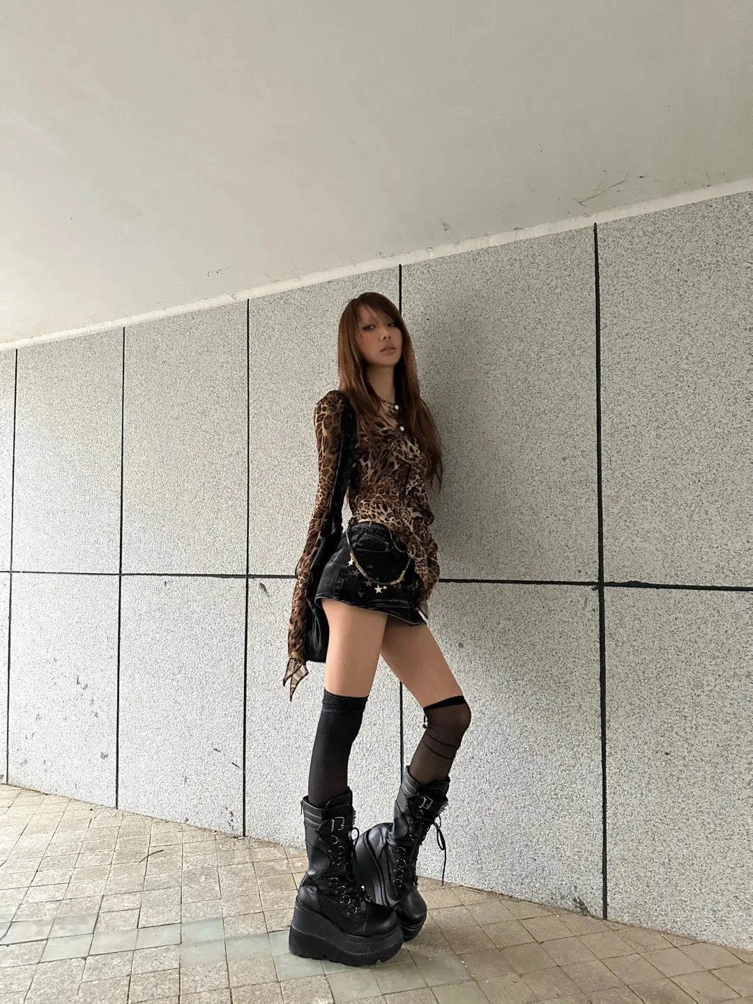 Leopard Print Vintage Blouse