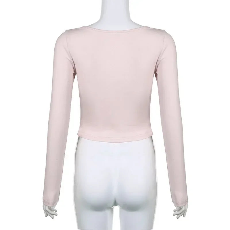 Pink Coquette Knitted T-Shirt
