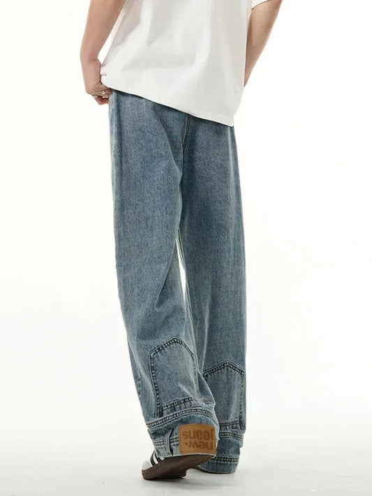 Reverse Pocket Baggy Jeans