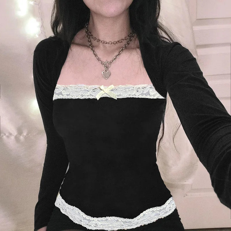 Lace Patchwork Top