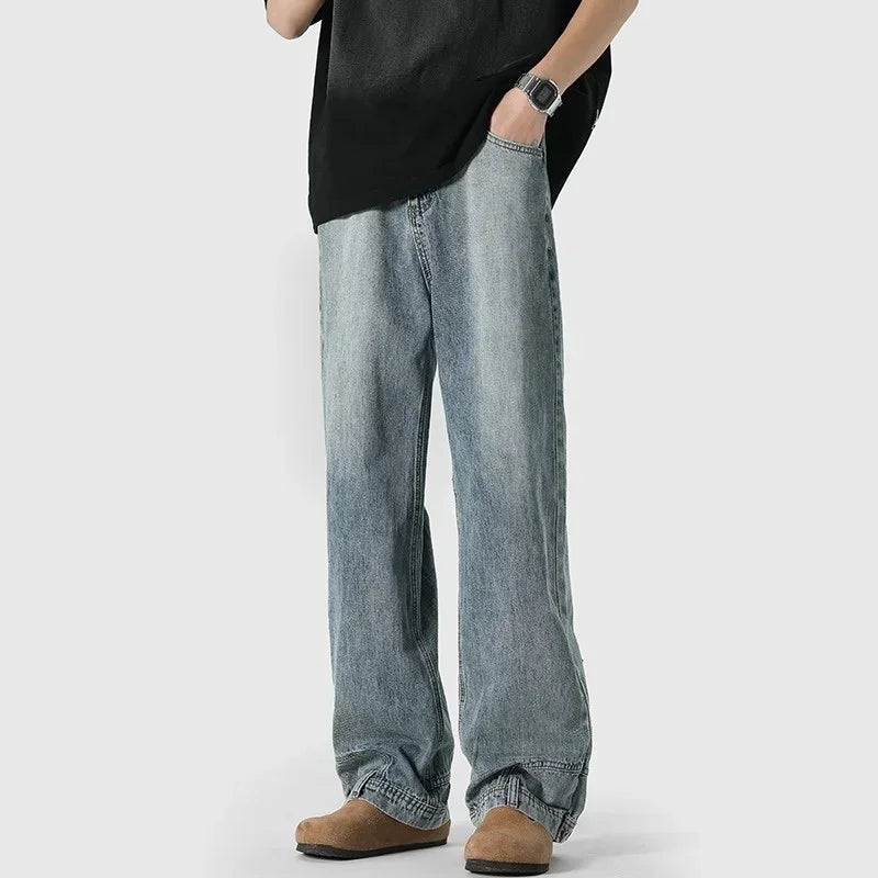 Reverse Pocket Baggy Jeans