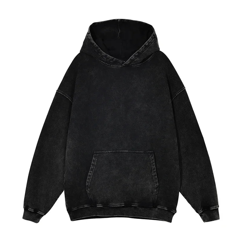 Washed Hoodie Black