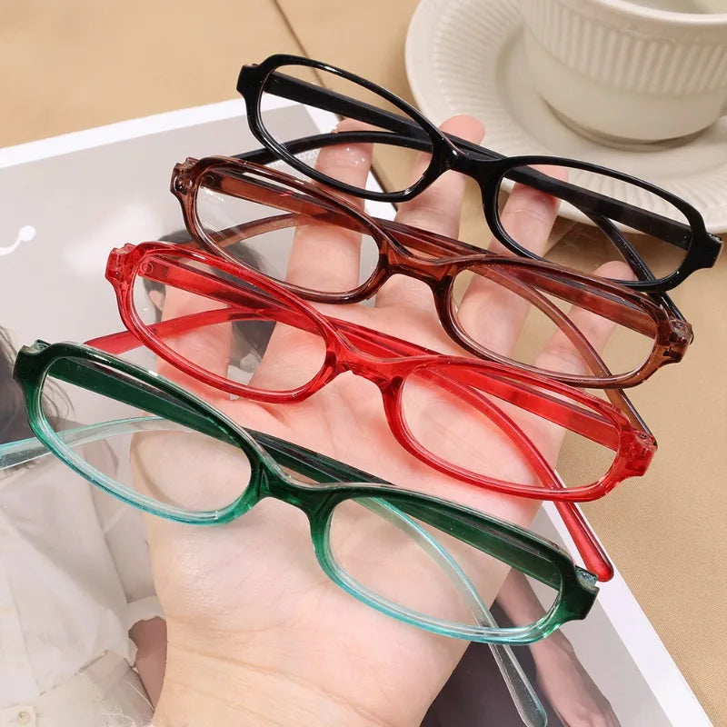 Retro Oval Frame Glasses