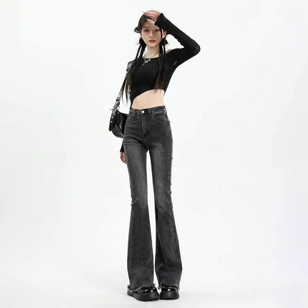 High Waisted Slim Jeans