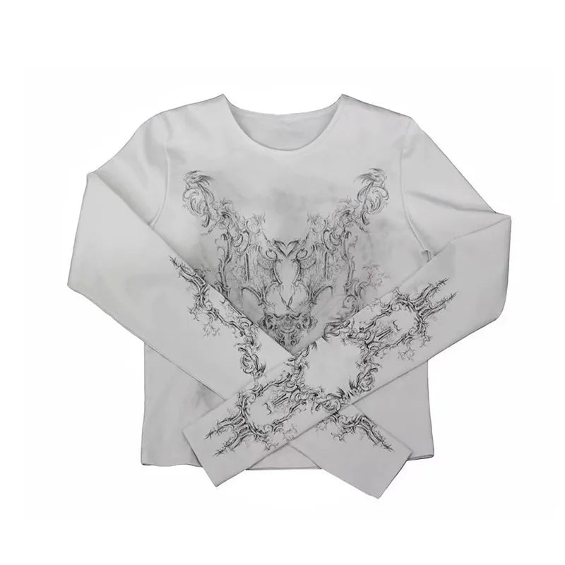 Tattoo Print Grunge Aesthetic T-Shirt